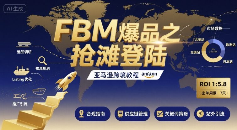 FBM爆品之抢滩登陆-亚马逊跨境教程-优优云网创
