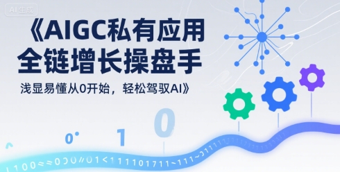 AIGC私有化应用全链增长操盘手,浅显易懂从0开始,轻松驾驭AI-优优云网创