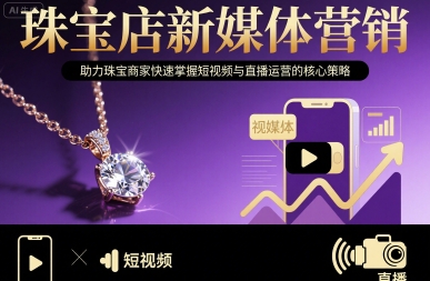 珠宝店新媒体营销，助力珠宝商家快速掌握短视频与直播运营的核心策略-优优云网创