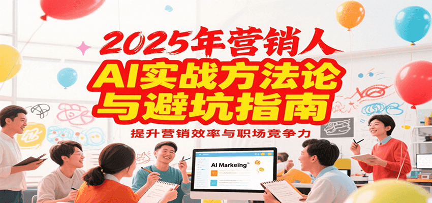 2025年营销实战方法论与避坑指南，利用AI提升营销效率与职场竞争力-优优云网创