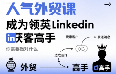 人气外贸课-成为领英Linkedin获客高手，你需要做对什么-优优云网创