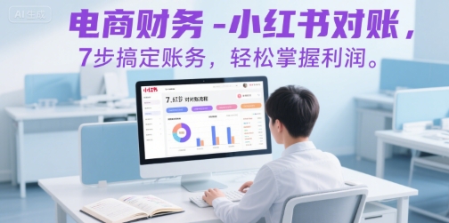 电商财务-小红书对账，7步搞定账务，轻松掌握利润-优优云网创