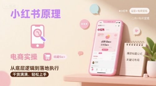 小红书原理以及详细实操流程,小红书电商教程-优优云网创