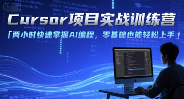 Cursor项目实战训练营,两小时快速掌握AI编程,零基础也能轻松上手-优优云网创