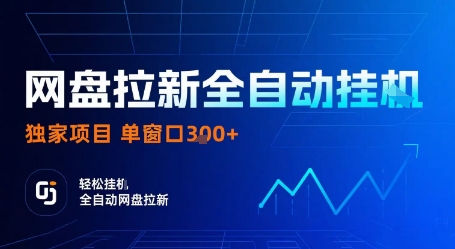 网盘拉新全自动挂G,独家项目,全自动运行完成拉新做任务,单窗口3张+【揭秘】-优优云网创